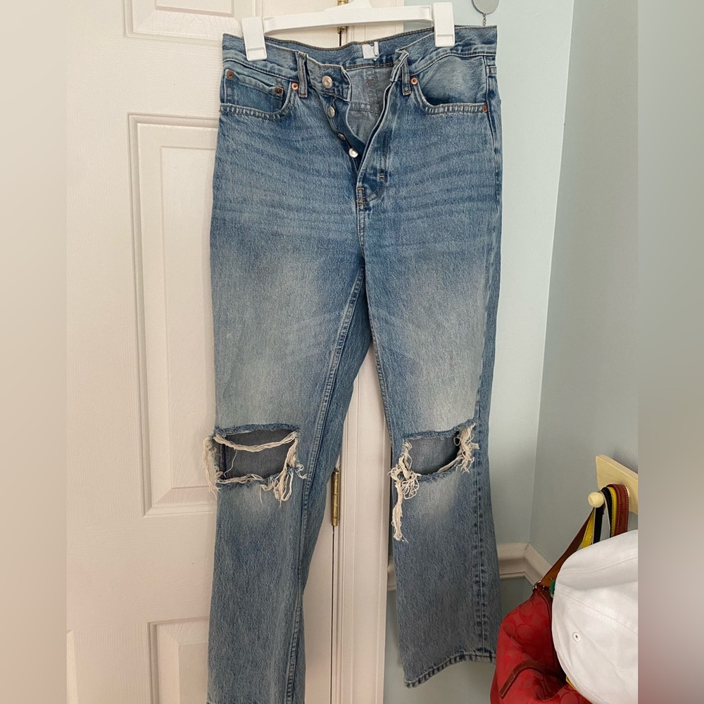 Top Shop light wash jeans